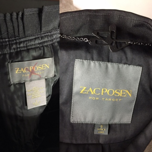 Zac Posen Target black structured skirt suit S - Picture 8 of 8